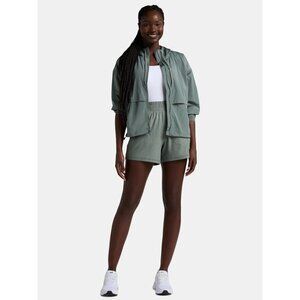 Athletic Works Women's Gray ButterCore Soft Performance Gym Shorts Size Large